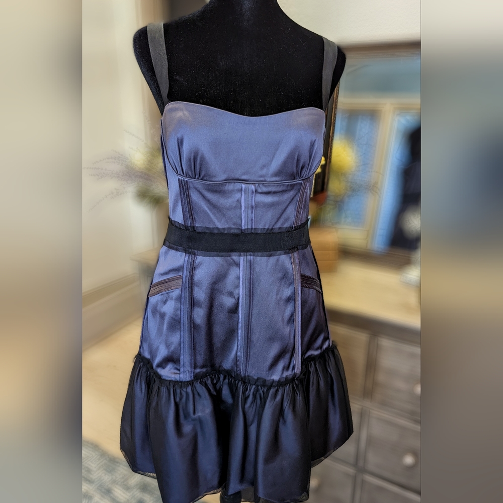 BCBG MAXAZRIA Mia Corset Party Dress Lilac Sz 12